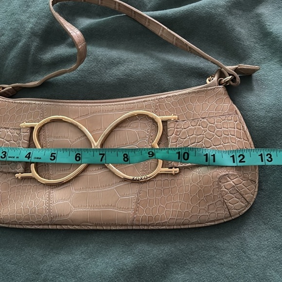 Xoxo faux croc skin leather yak shoulder bag with gold hardware - Picture 6 of 14